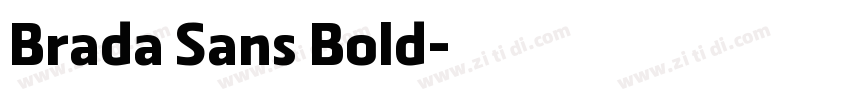 Brada Sans Bold字体转换